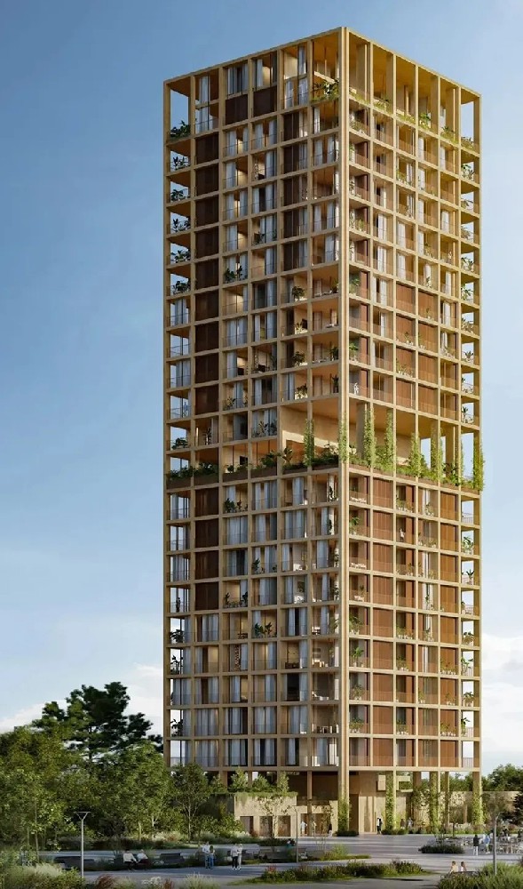 巴拉圭首都新地標(biāo)！一座網(wǎng)格化的摩天大樓